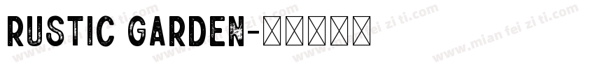 Rustic Garden字体转换